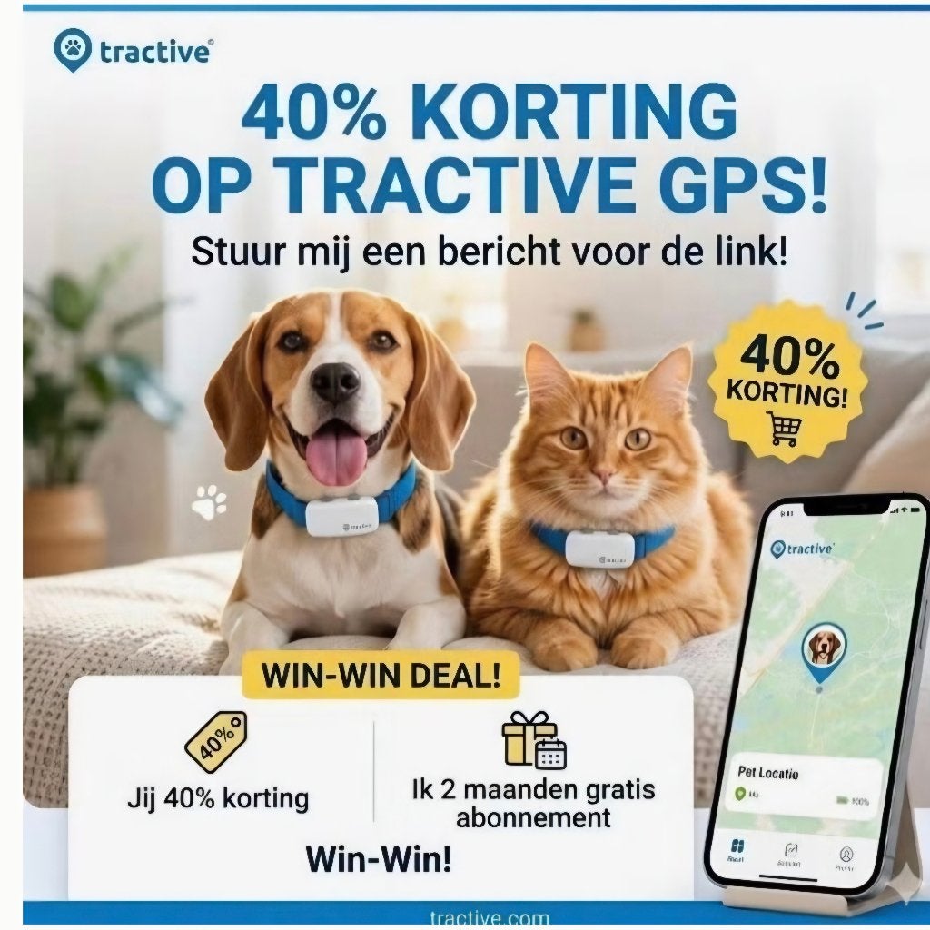 40% korting op gps-tracker voor kat of hond, Dieren en Toebehoren, Ophalen of Verzenden, Nieuw