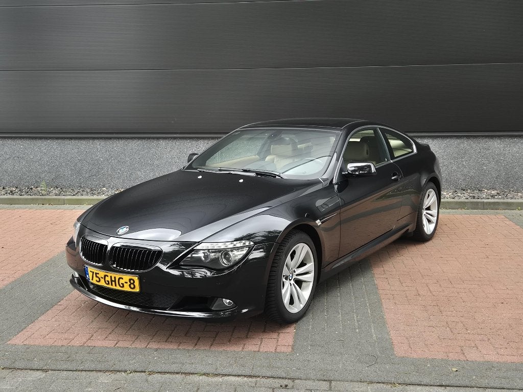 BMW 6-Serie 3.0 I 630 Coupe 200KW AUT 2008 Zwart, Achterwielaandrijving, Beige, 4 stoelen, 272 pk