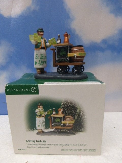 department 56 servin Irish ale kerstdorp poppetje figurine, Ophalen of Verzenden, Zo goed als nieuw