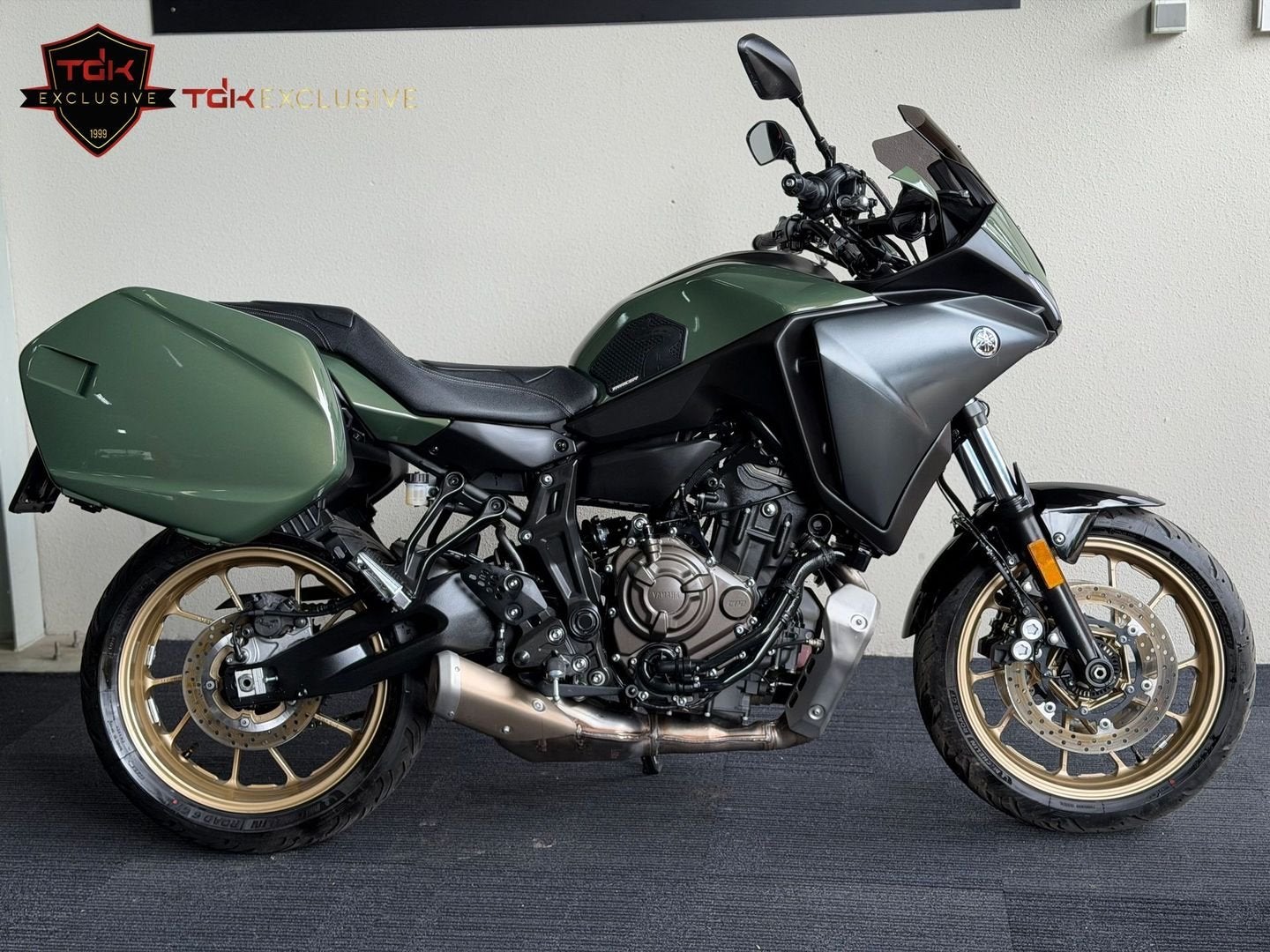 YAMAHA TRACER 7 GT ABS 35KW A2 ARMY GREEN MT07 TRACER 700, 2 cilinders, Bedrijf, Toermotor, Minimaal motorrijbewijs A2