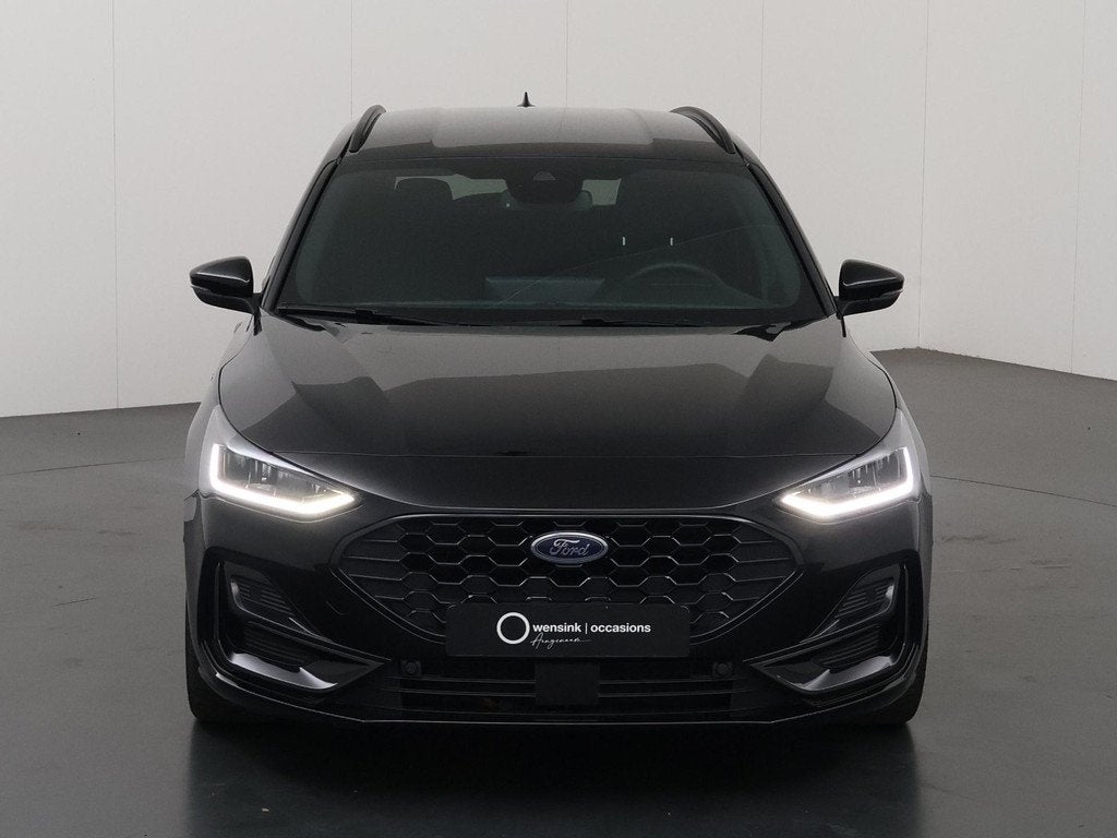 Ford Focus Wagon 1.0 EcoBoost Hybrid ST Line X | Afneembare, Auto's, Ford, Gebruikt, Zwart, Handgeschakeld, 19 km/l