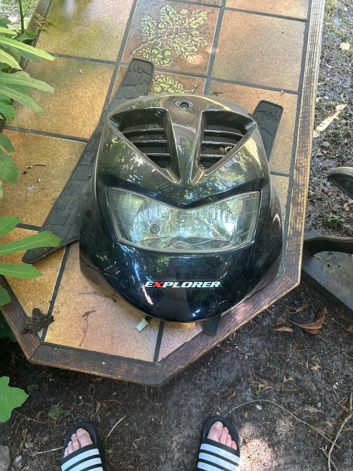 Kap met verlichting voor scooter - Explorer, Fietsen en Brommers, Ophalen of Verzenden, Gebruikt, Kap