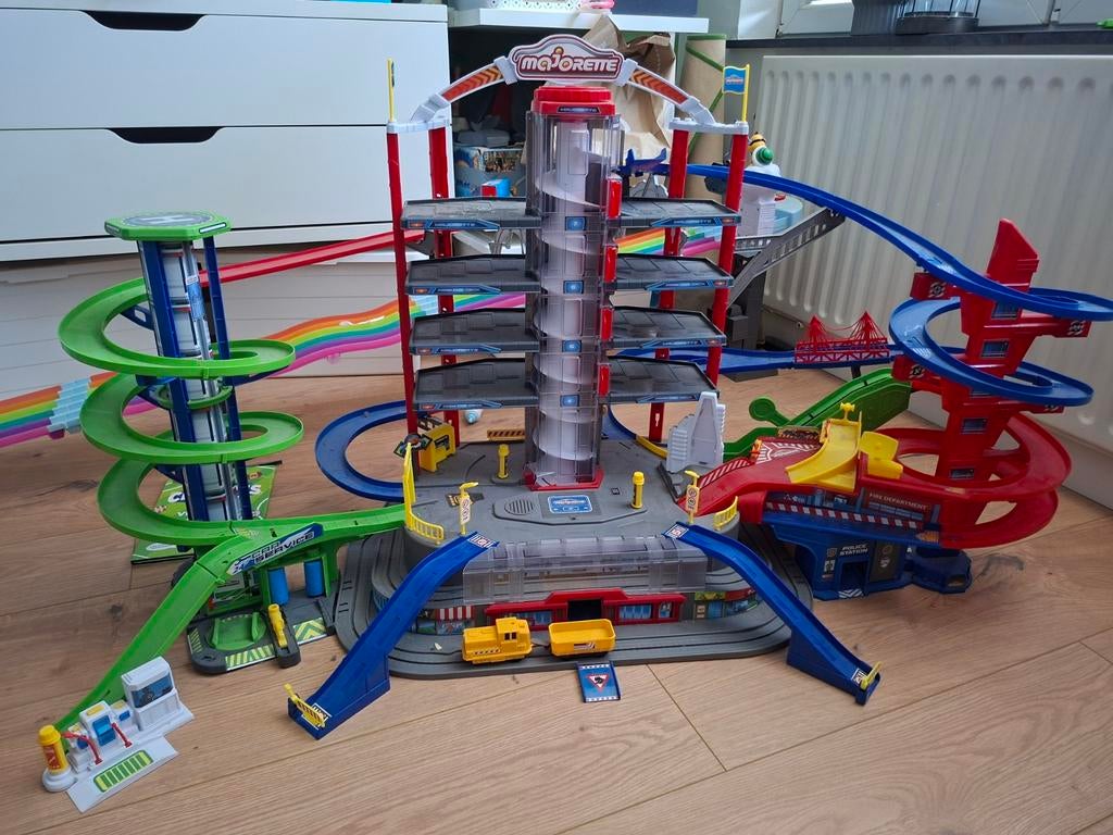 Majorette Super City Garage - Grote Parkeergarage Speelset, Ophalen, Gebruikt