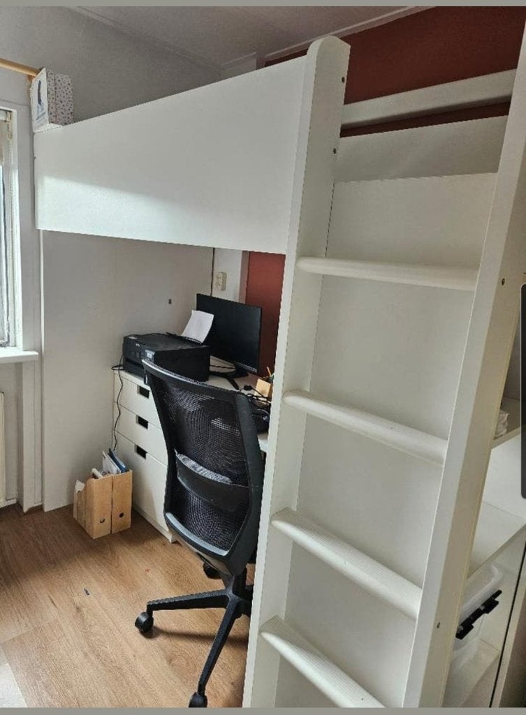 Hoogslaper Ikea, Huis en Inrichting, Slaapkamer | Stapelbedden en Hoogslapers, Ophalen, Gebruikt, Eenpersoons, 160 tot 180 cm