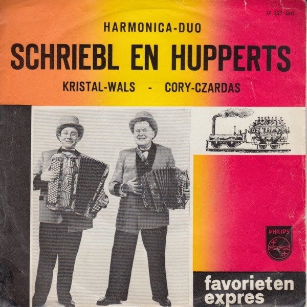 Harmonica-Duo Schriebl En Hupperts  favorieten expres, Fotohoes, 7 inch, Ophalen of Verzenden, Zo goed als nieuw