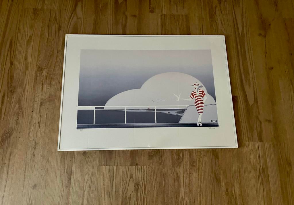 Zeefdruk vintage (gesigneerd en genummerd), Ophalen