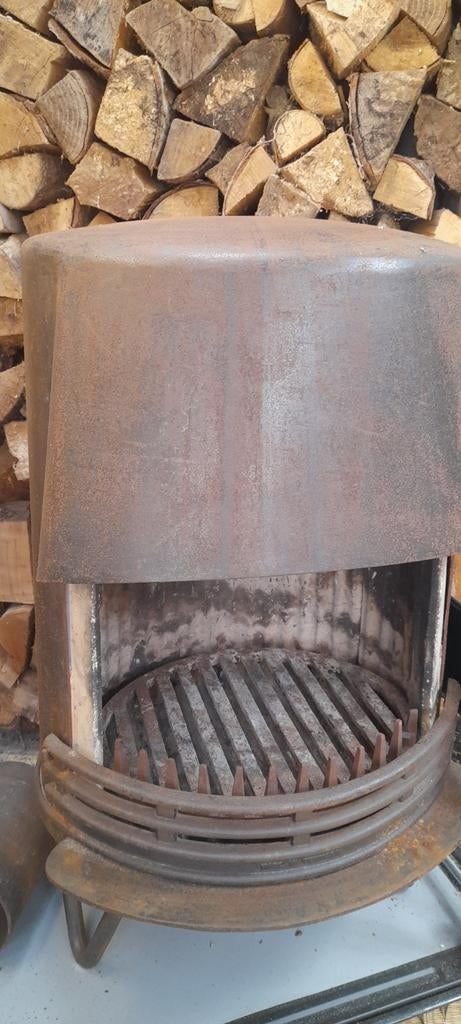 Deense ovale Houtkachel - Made in Denmark, Ophalen, Gebruikt, Vrijstaande haard, Houthaard