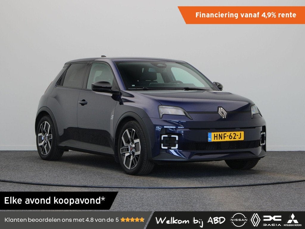 Renault 5 urban range techno 40 kWh | Stoel- en stuurwielver, Auto's, Renault, Bedrijf, Te koop, ABS, Achteruitrijcamera, Adaptive Cruise Control