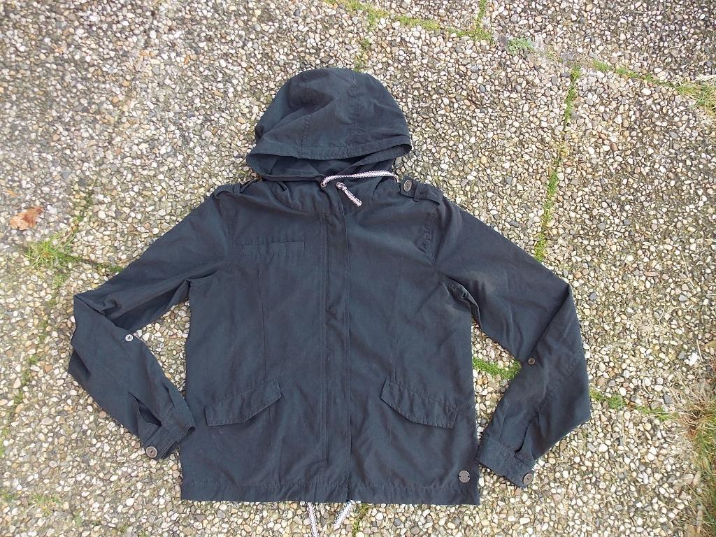 Meisjes jas zwart maat S, Kinderen en Baby's, Kinderkleding | Maat 170, Ophalen of Verzenden, Zo goed als nieuw, Meisje, Jas