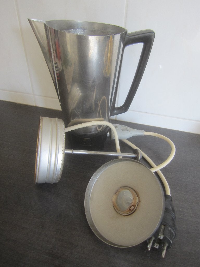 koffiezetapparaat Vintage Daalderop pruttelpot /percolator, Stoompijpje, Gebruikt, Gemalen koffie, Koffiemachine
