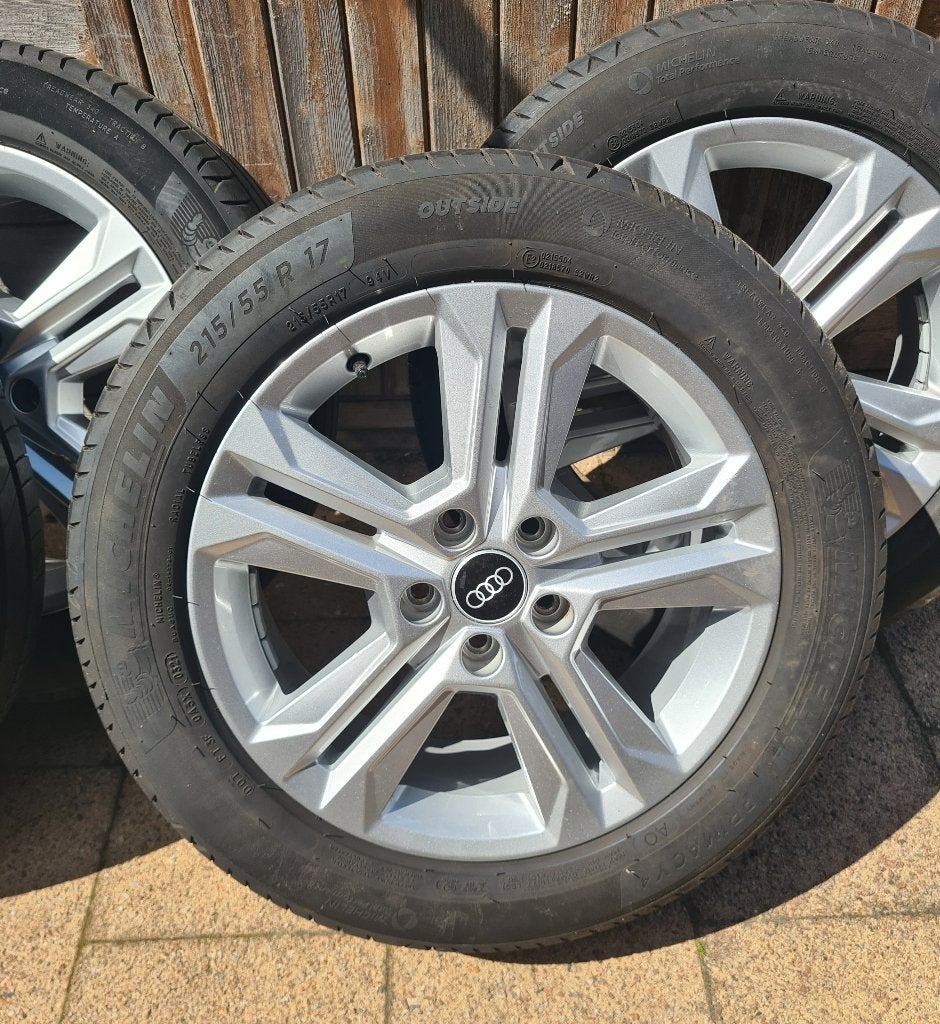 Audi velgen 17 inch met Michelin Primacy4, Auto-onderdelen, Banden en Velgen, Ophalen, Velg(en), 17 inch, Personenwagen