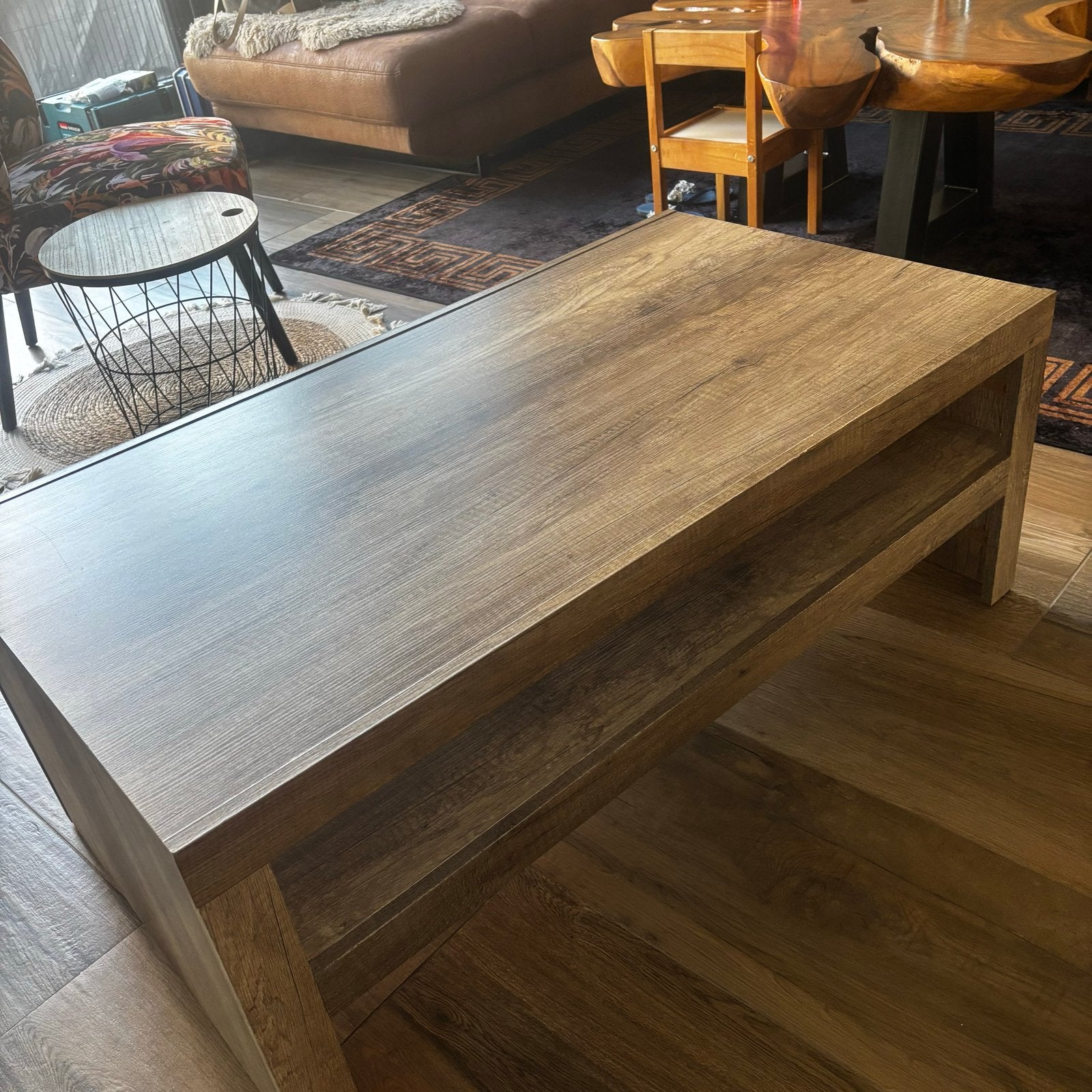 Gratis Salontafel 110x60x40 cm met lichte gebruikerssporen, 100 tot 150 cm, Overige houtsoorten, Gebruikt, Strak en landelijk