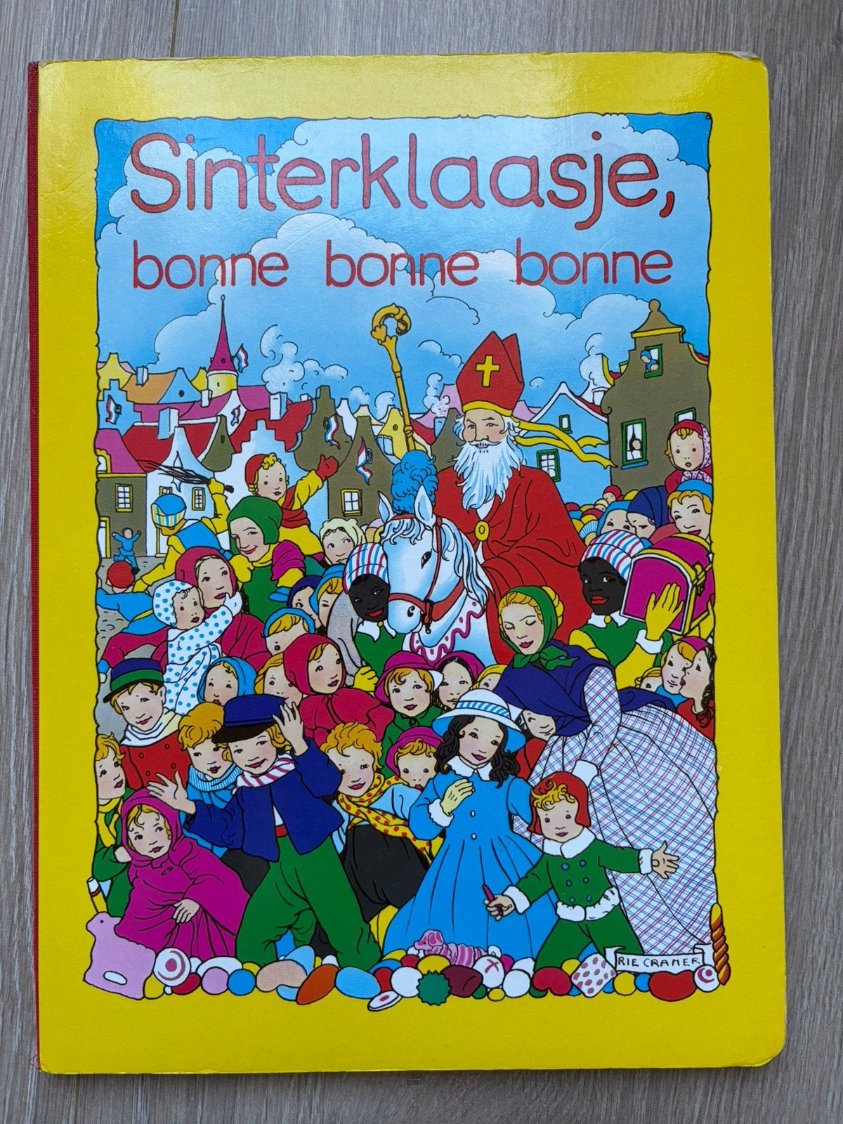 Vintage kartonnen sinterklaasboek hema, Ophalen of Verzenden, Zo goed als nieuw