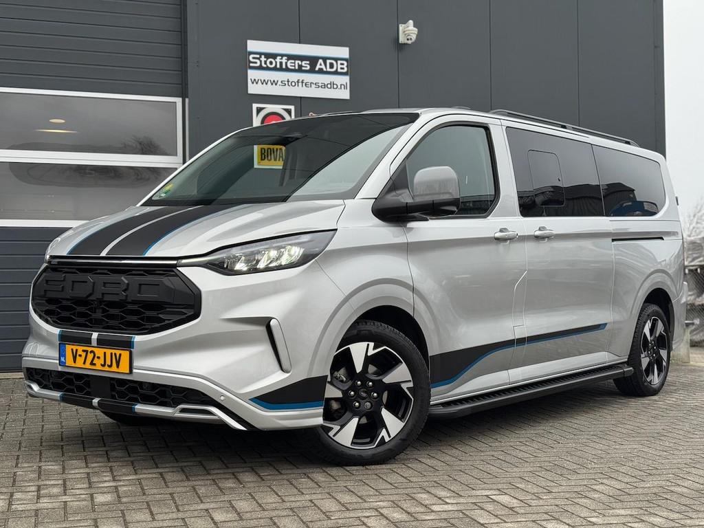 Ford Transit Custom 2.0 TDCI L2H1 Sport DC AWD 170pk | 2029, Auto's, Bestelauto's, Gebruikt, 4 cilinders, Bedrijf, Diesel