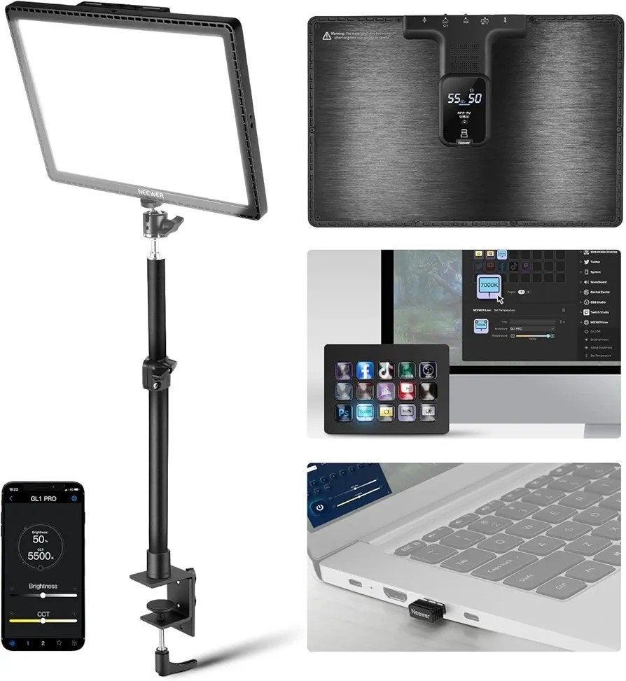 Neewer GL1 Pro Keylight 15,5 inch LED paneel 2800 lumen, Ophalen of Verzenden
