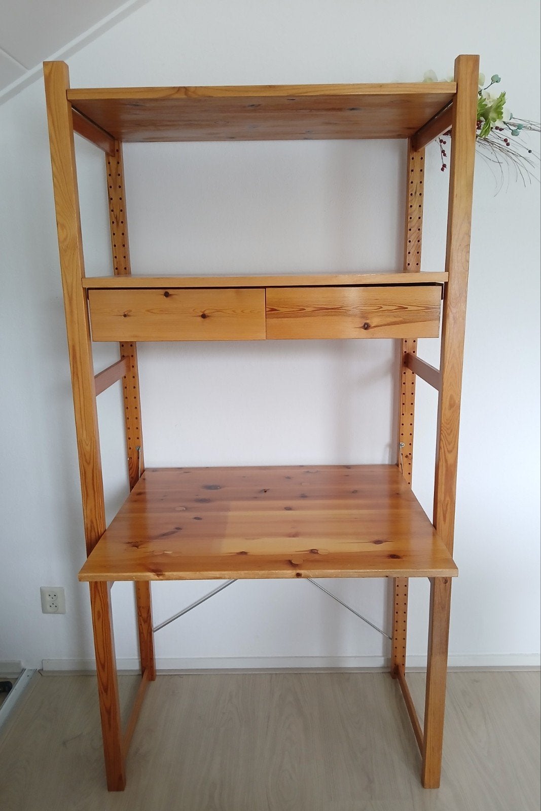 Vintage IKEA Ivan kast/bureau combinatie - grenen, Ophalen, Gebruikt