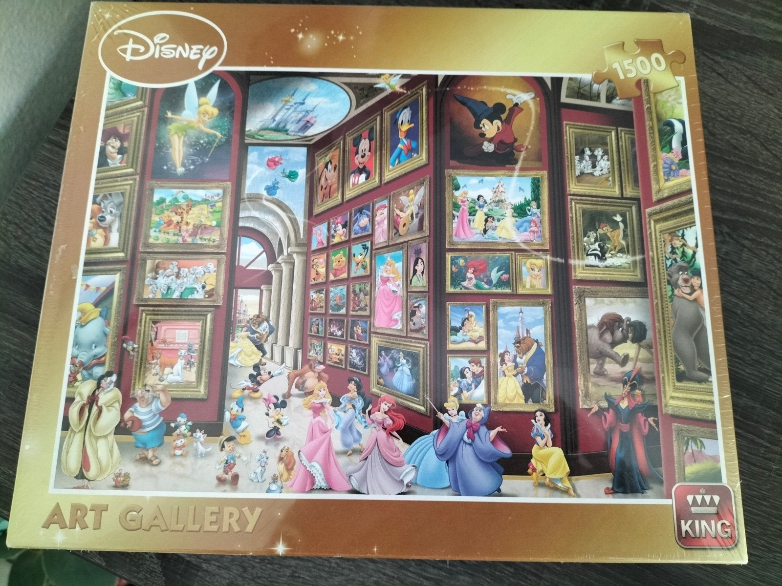 Disney puzzel, art gallery, 1500 stukjes, nieuw in plastic, Ophalen, 500 t/m 1500 stukjes, Nieuw