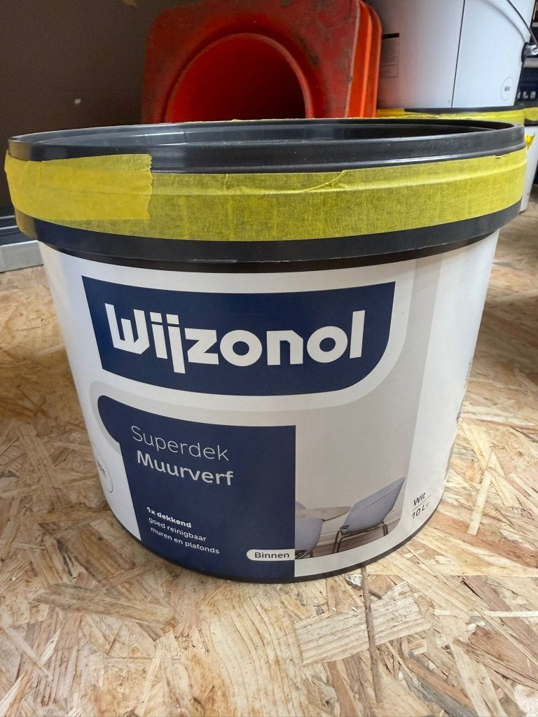 Schilder spullen, kwasten, anza rollers, tape, muurverf, Wit, Nieuw, Ophalen of Verzenden, Verf