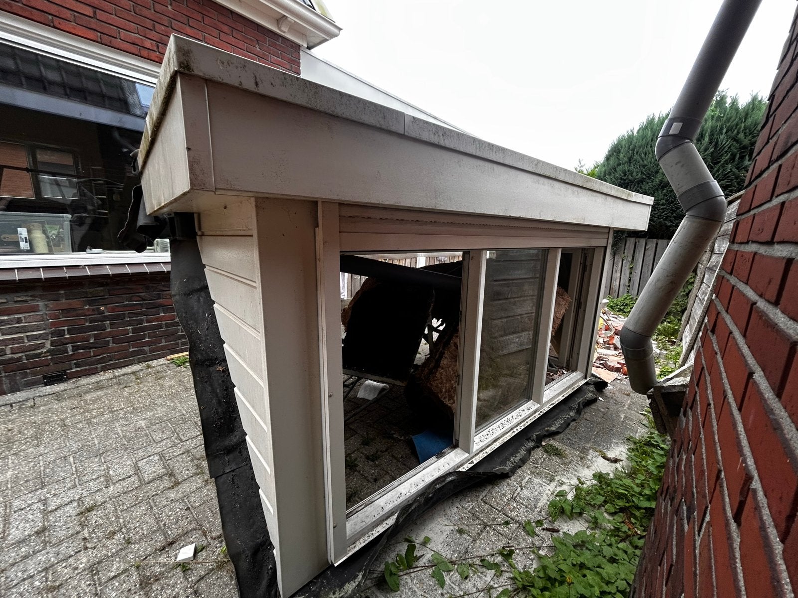 Dakkapel met kunsstof kozijnen en hr++ glas en rolluik, Ophalen, Gebruikt, 120 tot 160 cm, Dubbelglas