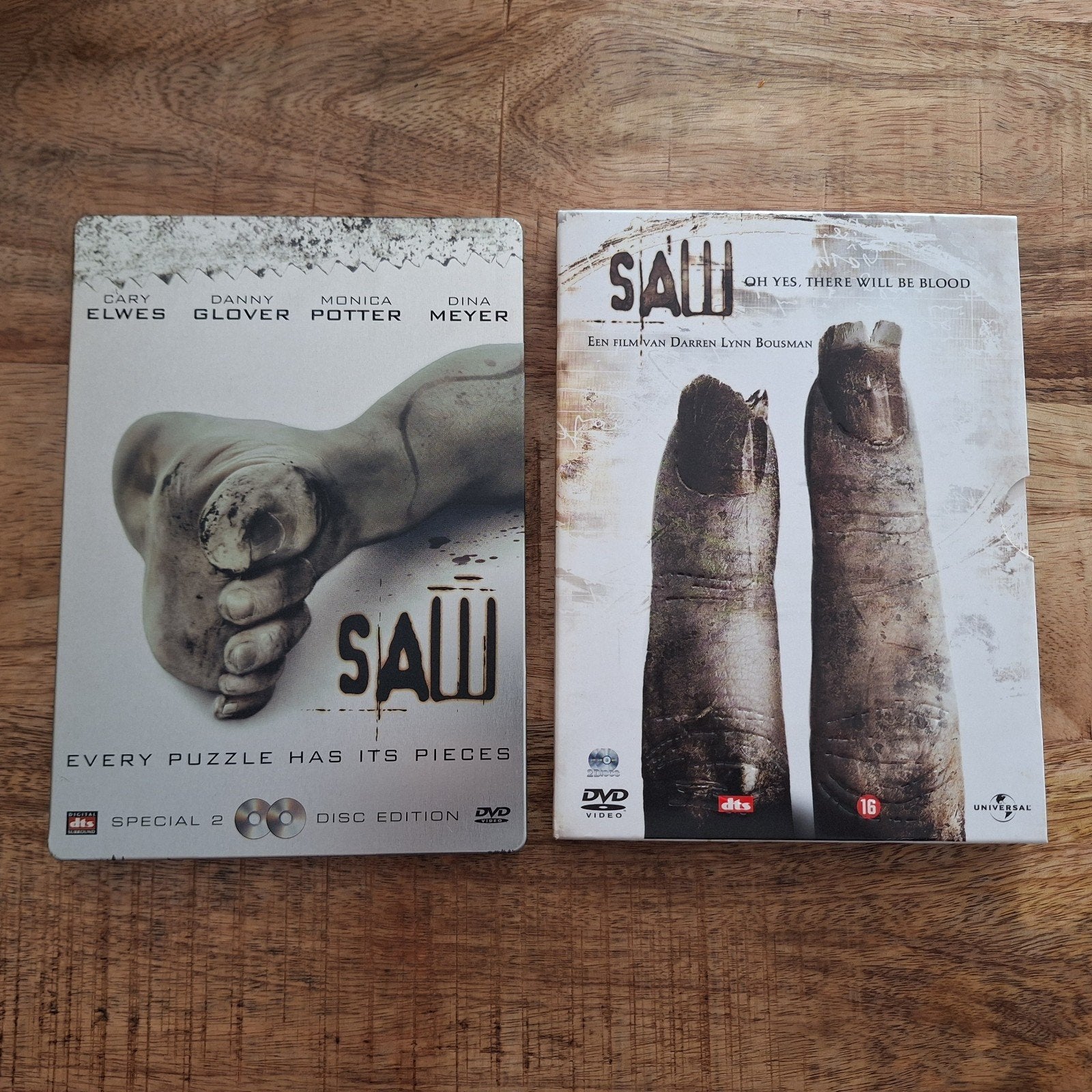 Saw 1 Steelbook + Saw II - Horror DVD's, Horror, Gebruikt, Vanaf 16 jaar, Bonusmateriaal