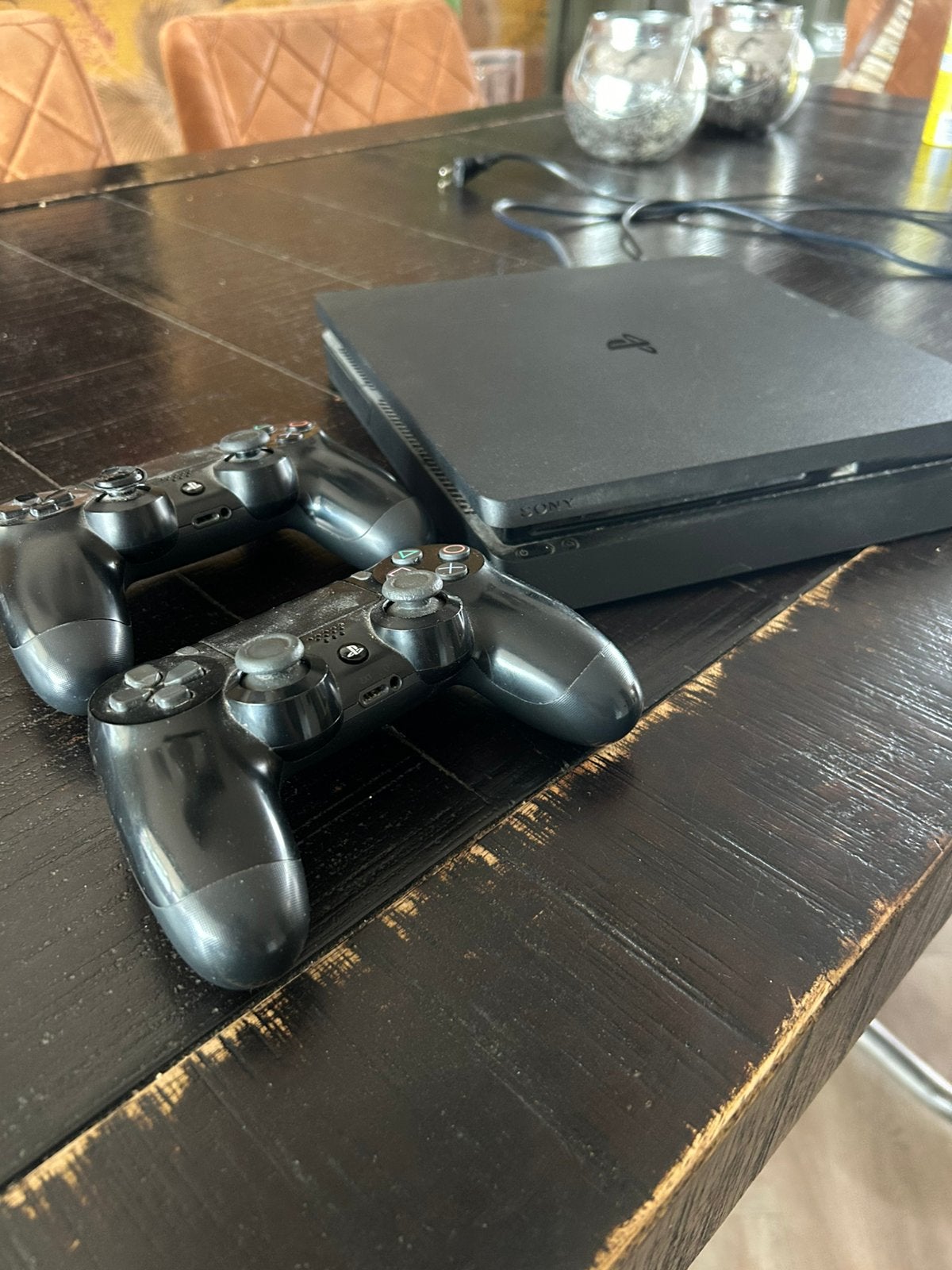 Playstation 4 te koop+ farming simulator stuur, Ophalen, Gebruikt, Met 2 controllers, 1 TB