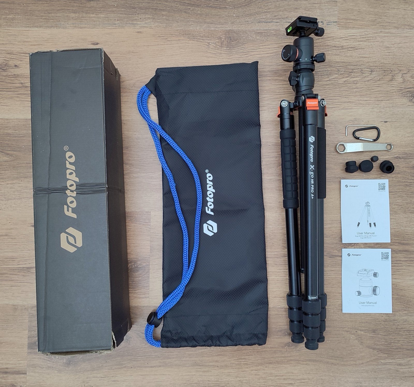 Fotopro X-GO HR PRO A+ statief balhoofd - Verzenden-Afhalen, Ophalen, Monopod functie, Driepoot, Zo goed als nieuw
