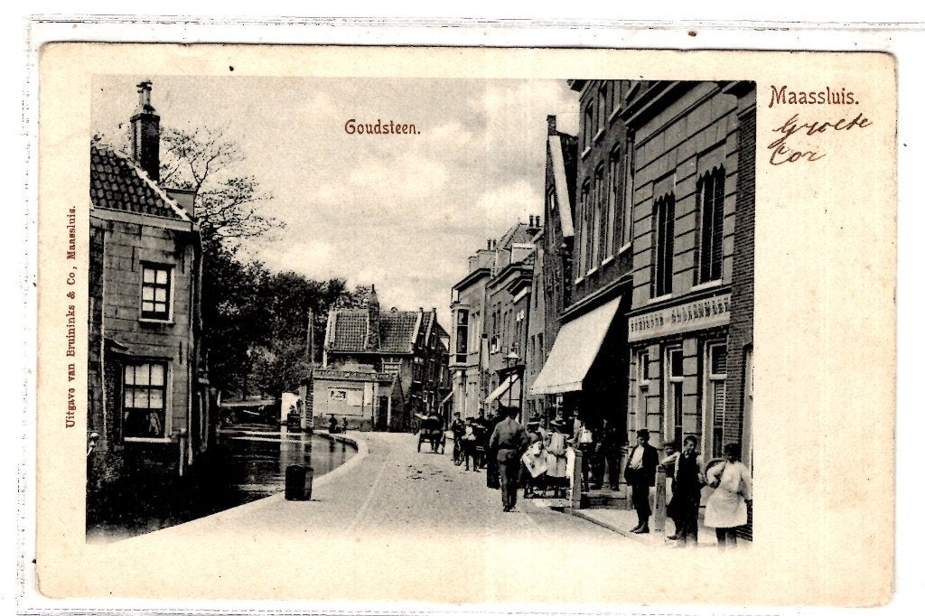 Maassluis  Goudsteen 1900, Verzamelen, Verzenden, Voor 1920, Gelopen, Zuid-Holland