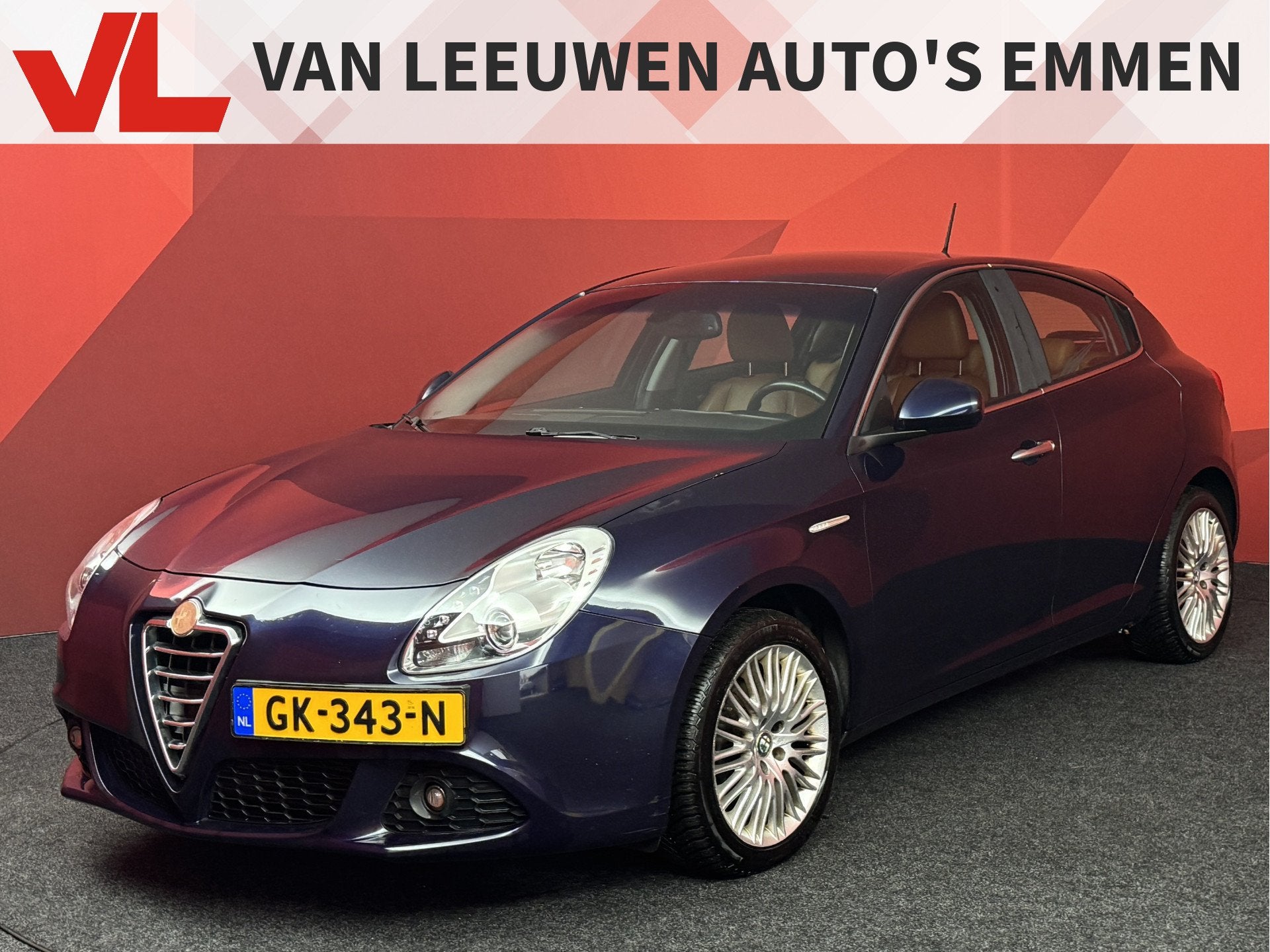 Alfa Romeo Giulietta 1.6 JTDm Distinctive, Auto's, Euro 5, Gebruikt, 4 cilinders, Blauw
