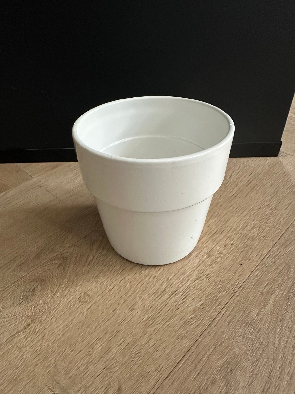 Witte bloempot - Ideaal voor binnen, Gebruikt, Rond, Binnen, Ophalen of Verzenden