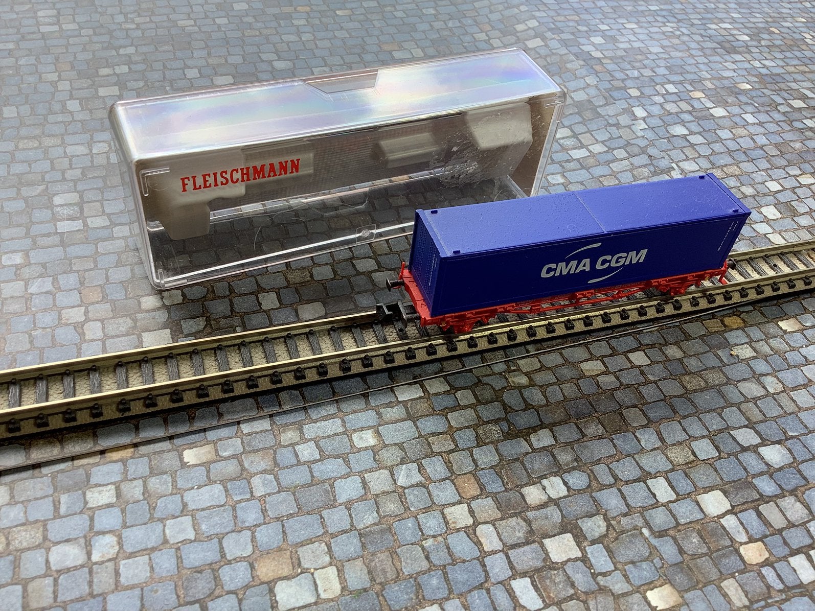 Container vervoer cma cgm N spoor, Overige merken, Gelijkstroom, Wagon, Ophalen of Verzenden