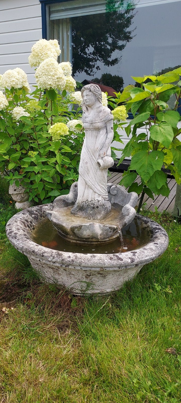 tuin, Ophalen, Gebruikt, Beton, Waterornament