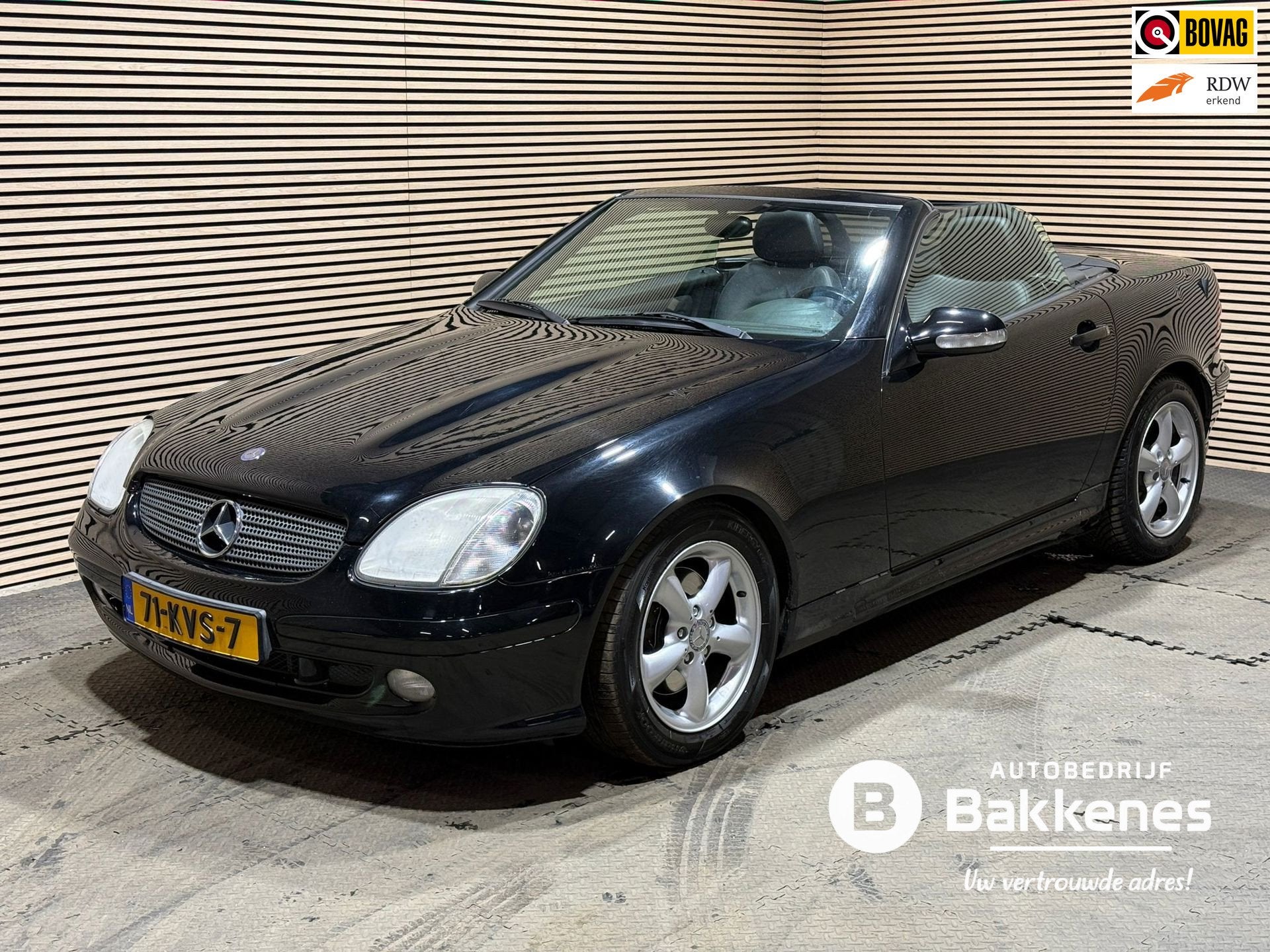 Mercedes-Benz SLK-klasse 320 | 6-Cilinder | Leder | Airco |, Auto's, Mercedes-Benz, Gebruikt, Zwart, Cabriolet, Zwart