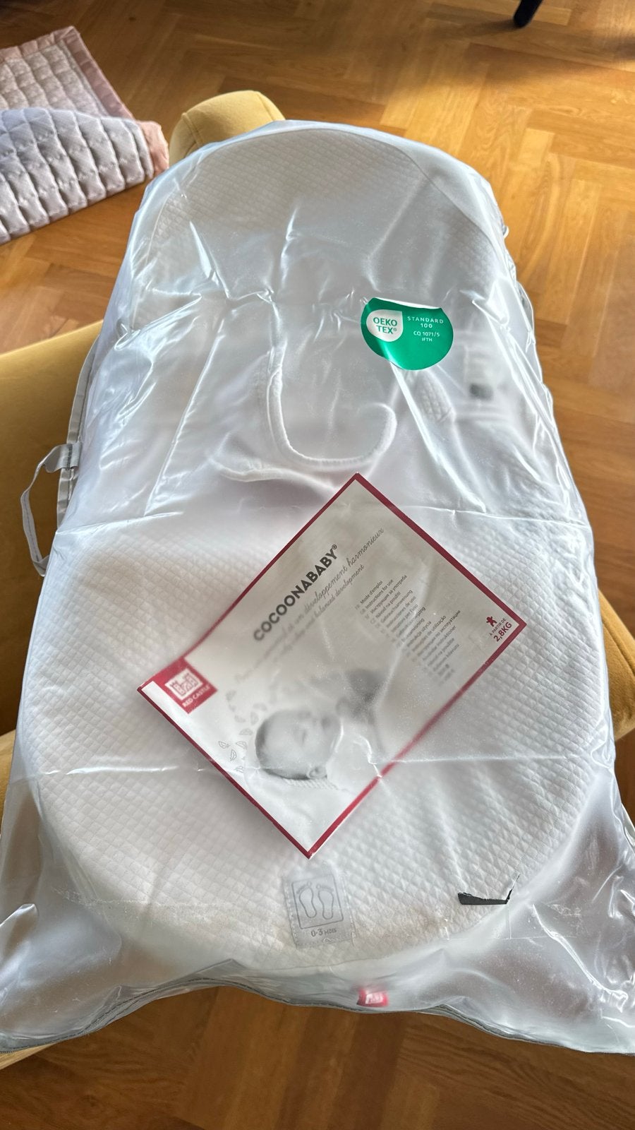 Cocoonababy Red Castle ergonomisch babynestje 0-3 maanden, Ophalen, Zo goed als nieuw, Overige typen
