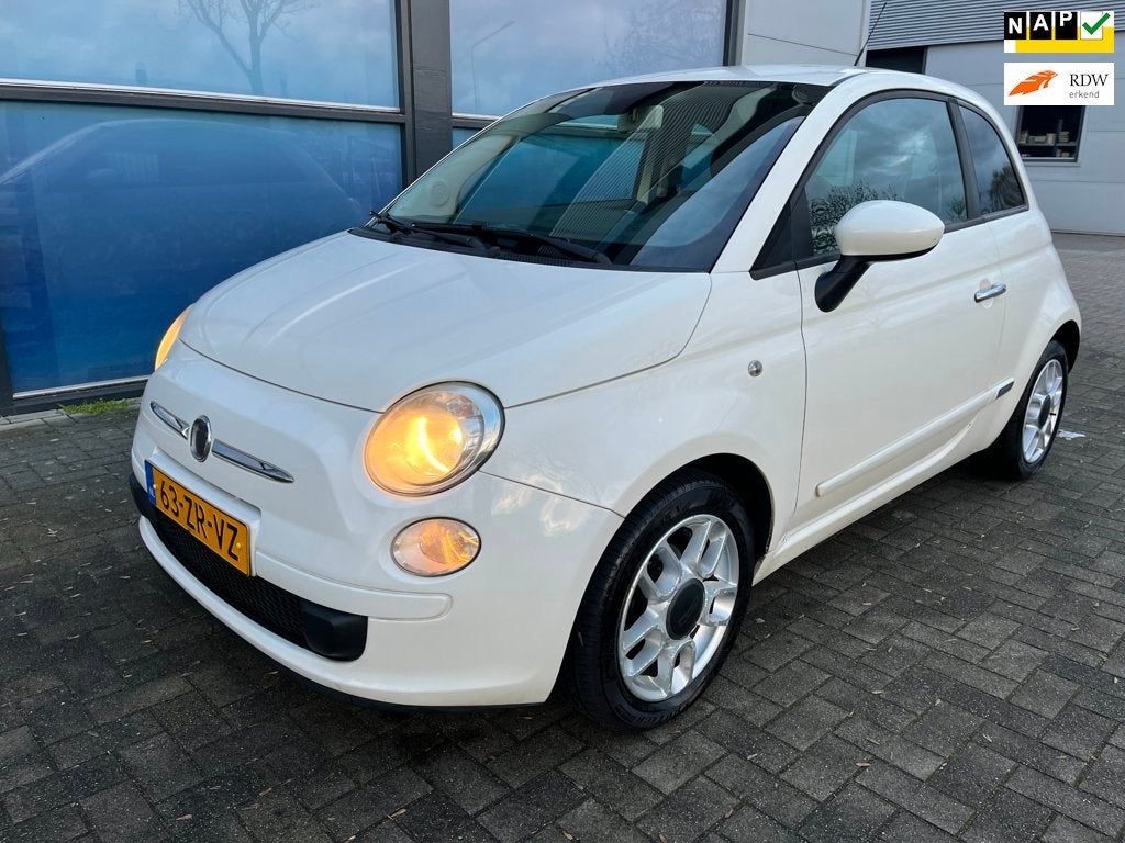 Fiat 500 1.2 Sport - bruin leder - airco, Auto's, Voorwielaandrijving, 1242 cc, 4 cilinders, 840 kg