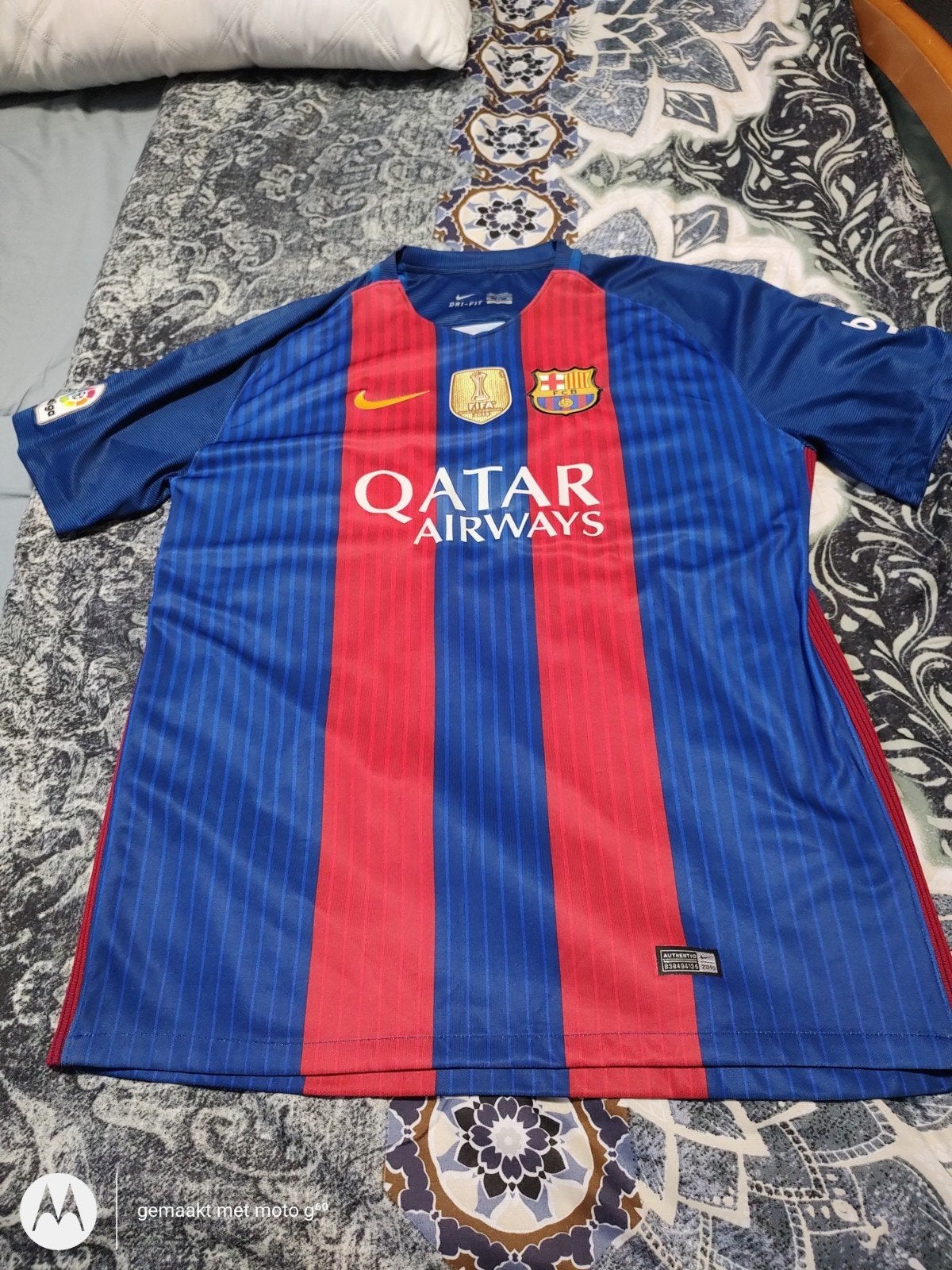 FC Barcelona Thuis Shirt 16/17 - Maat 4XL, Kleding | Heren, Blauw, Nike, Overige maten, Ophalen of Verzenden