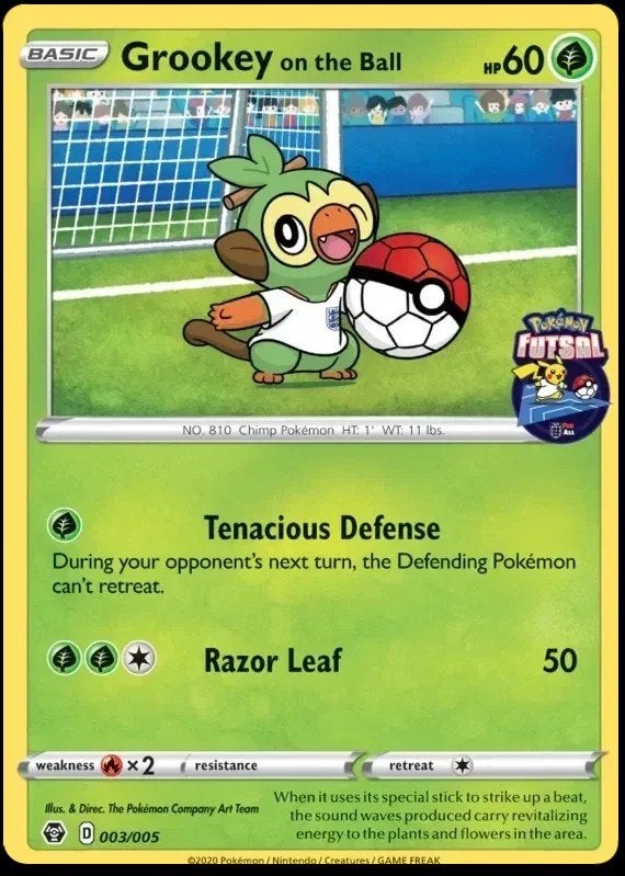 Grookey On The Ball 003/005 Sealed Promo, Ophalen of Verzenden, Nieuw, Losse kaart, Foil