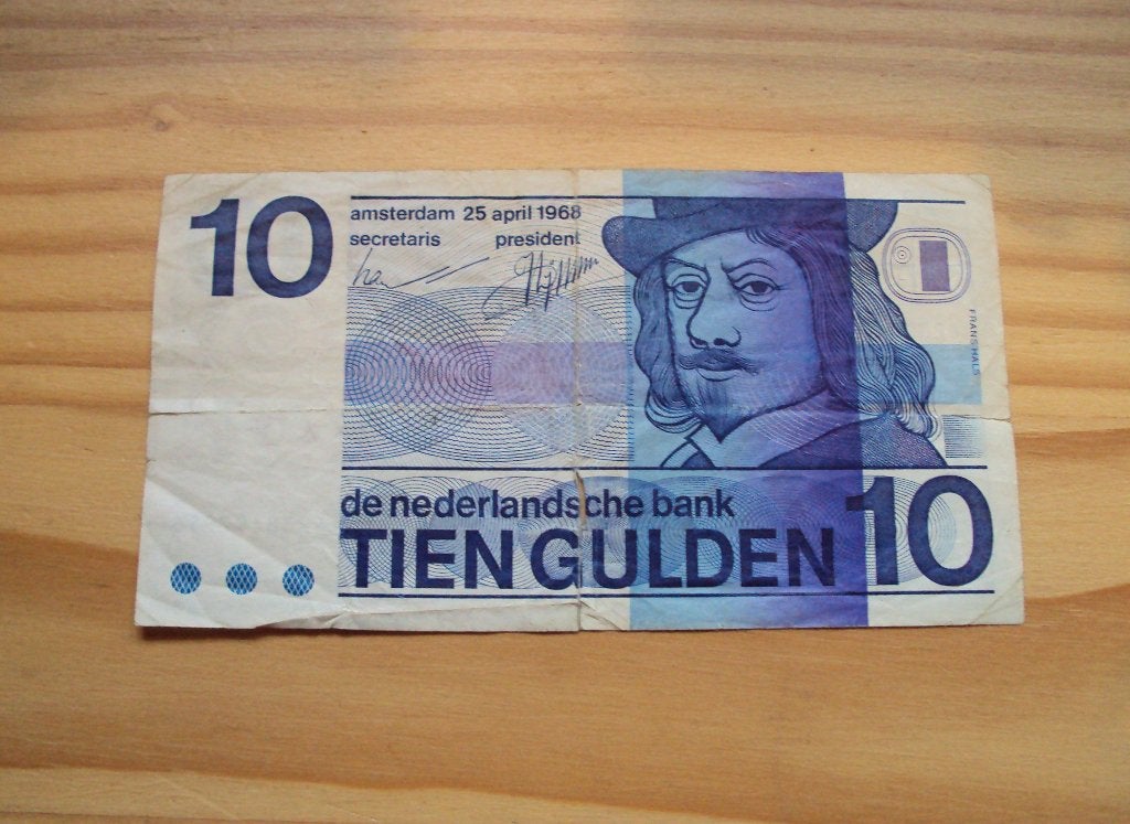 Bankbiljet 10 gulden Frans Hals biljet 1968, Ophalen of Verzenden, 10 gulden, Los biljet