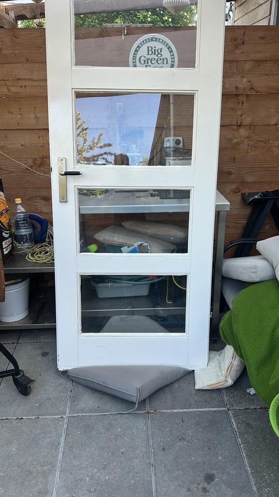 Binnendeur type opdek 83x201,5, Doe-het-zelf en Verbouw, Deuren en Horren, Ophalen of Verzenden, Zo goed als nieuw, Binnendeur