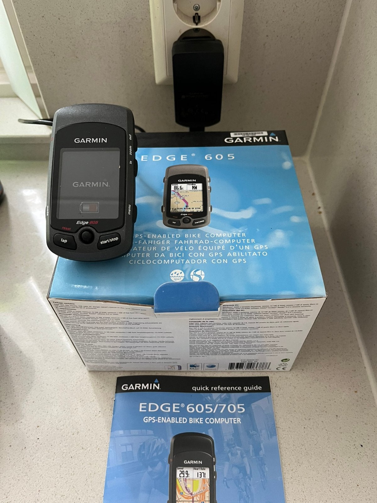 Garmin (fiets) navigatie Edge 605, Ophalen, Zo goed als nieuw
