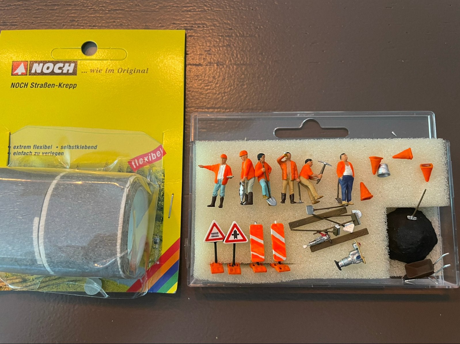 NOCH 60507 Strassenbau-Set H0 met figuren en accessoires, Hobby en Vrije tijd, Ophalen of Verzenden, Nieuw, 1:50 of kleiner, Figuur of Figuren