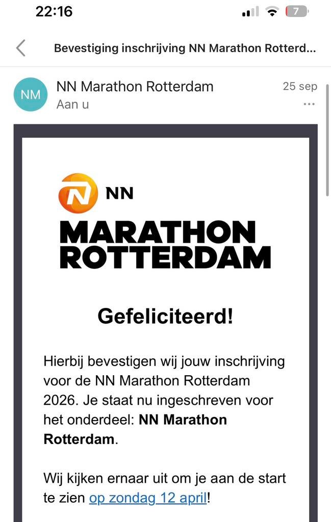 Hele marathon kaartje Rotterdam wave 5, Tickets en Kaartjes, Eén persoon, Overige soorten