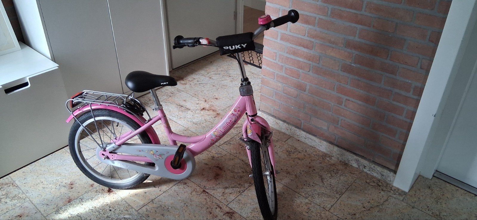 Roze Puky Lillifee 18 inch kinderfiets, Ophalen, Terugtraprem, Puky, 16 tot 20 inch