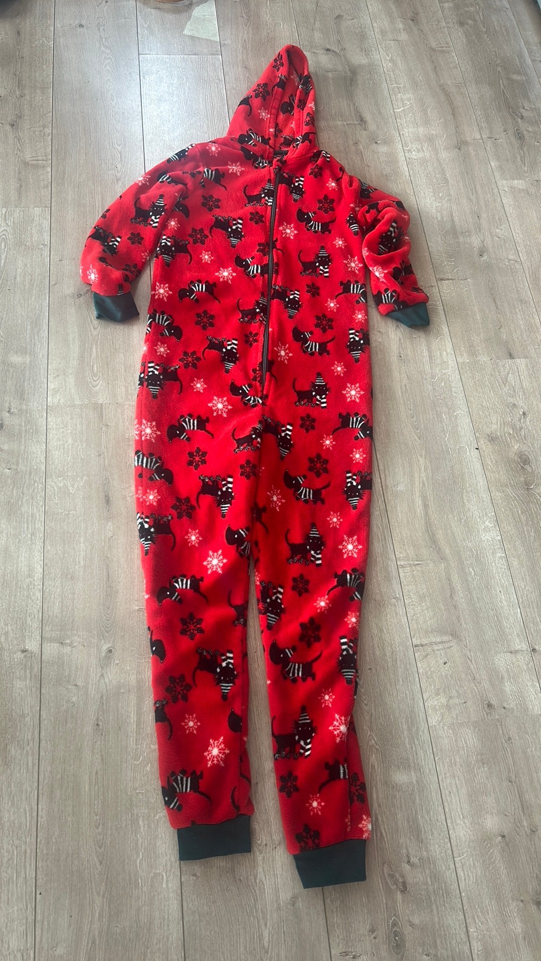Hema onesie takkie 158 - 164 rood unisex, Ophalen of Verzenden, Zo goed als nieuw, Jongen of Meisje