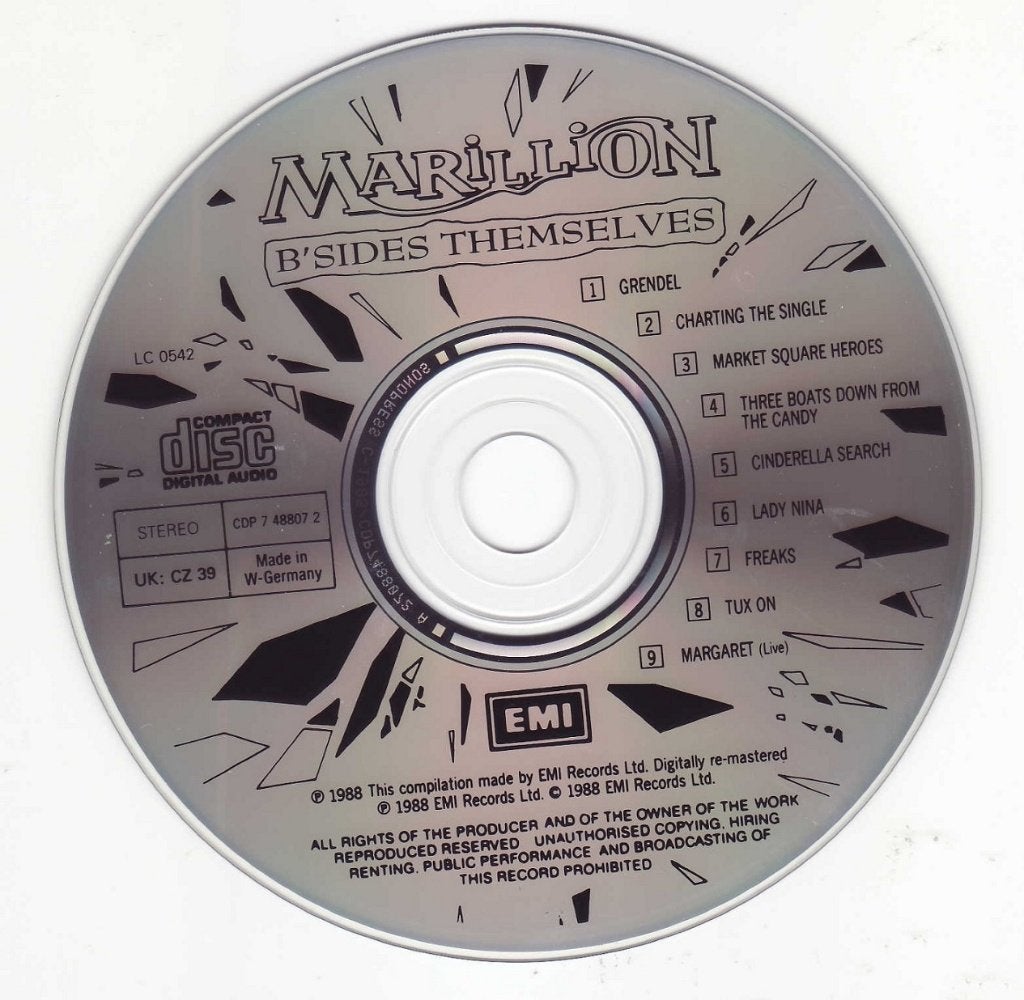 CD - Marillion (Fish) - B'sides themselves - 1988, Rock, Ophalen of Verzenden, Zo goed als nieuw, Album