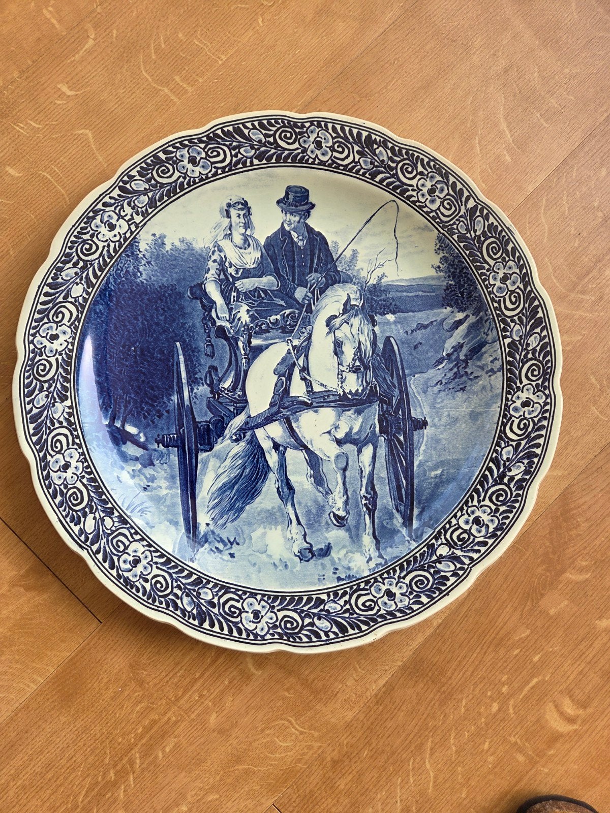 Delfts Blauw wandbord Royal Sphinx Maastricht, Antiek en Kunst, Ophalen