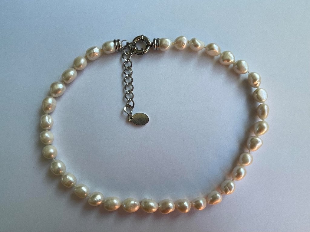 Parelketting Nieuw, Sieraden, Tassen en Uiterlijk, Kettingen, Ophalen of Verzenden, Nieuw, Wit, Overige materialen