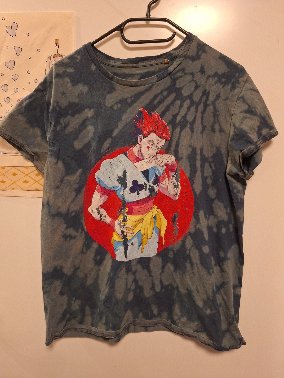 indeknoop - hunter x hunter anime tie dye shirt maat L, Verzenden, Gedragen, Maat 52/54 (L)