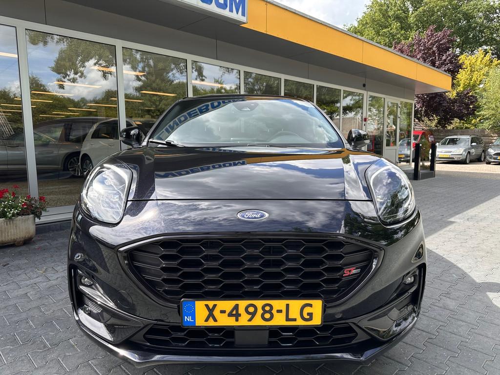 Ford Puma 1.0 EcoBoost Hybrid Titanium Automaat Camera, 125 pk, Leder en Stof, Zwart, 665 kg