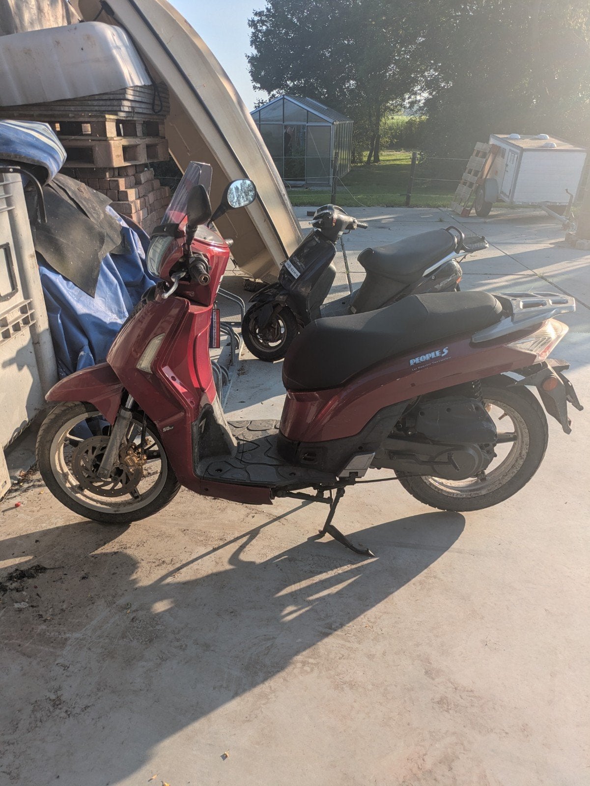 Kymco people 4t, Fietsen en Brommers, Snorfietsen en Snorscooters, Ophalen, Gebruikt, Benzine, Kymco