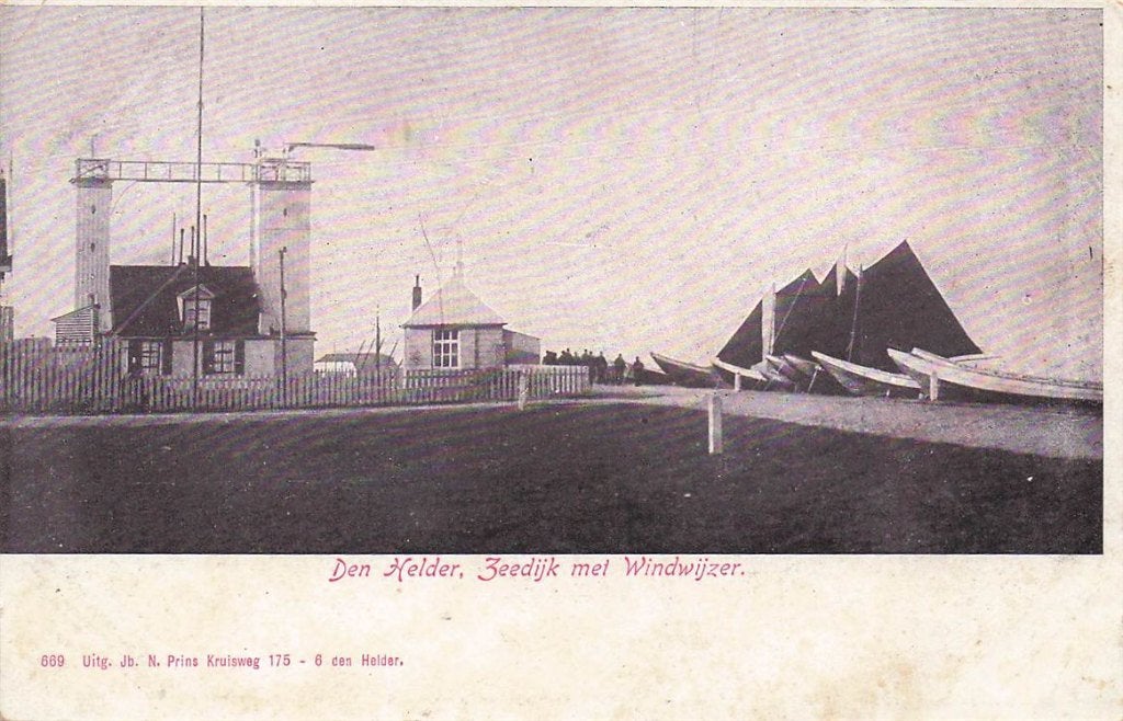 703-435-013 Den Helder Zeedijk met Windwijzer, Verzenden, Voor 1920, Noord-Holland